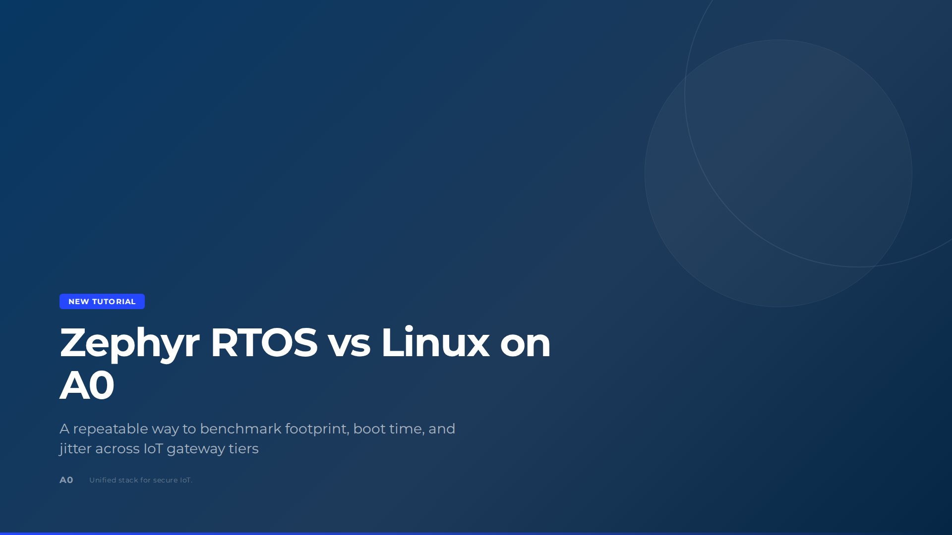 How to Evaluate Zephyr RTOS vs Linux on A0, an Open-Source IoT Gateway